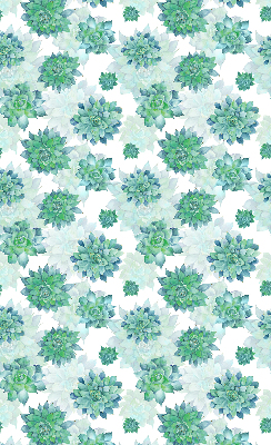 Store enrouleur Fleurs vertes