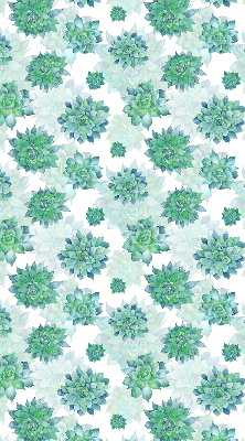 Store enrouleur Fleurs vertes