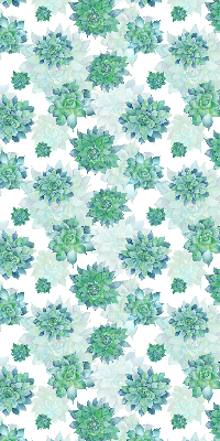 Store enrouleur Fleurs vertes