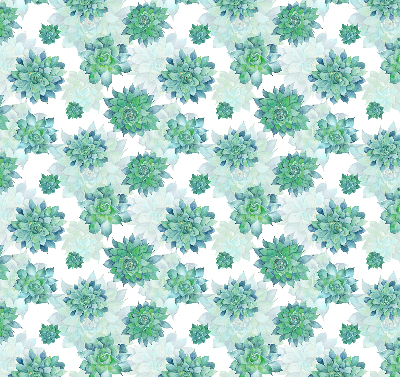 Store enrouleur Fleurs vertes