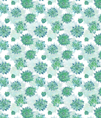 Store enrouleur Fleurs vertes