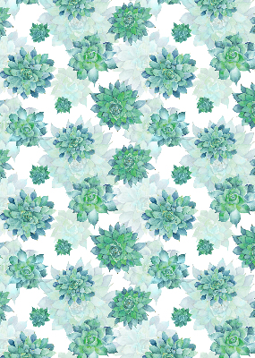 Store enrouleur Fleurs vertes