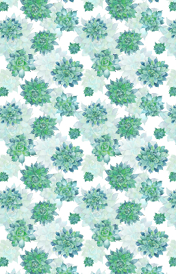 Store enrouleur Fleurs vertes