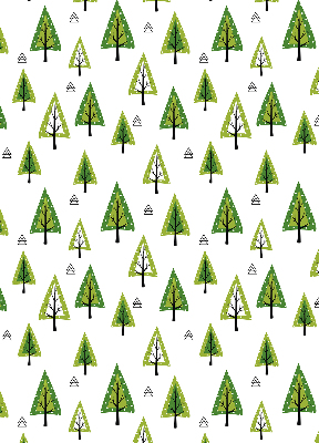 Store enrouleur Forêt dessinée