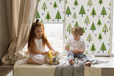 Store enrouleur Forêt dessinée