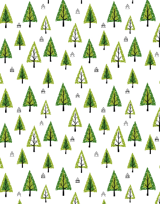 Store enrouleur Forêt dessinée