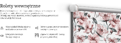 Store intérieur Fleurs roses