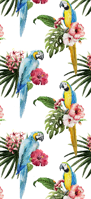 Store intérieur Perroquet sur des fleurs