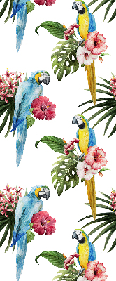 Store intérieur Perroquet sur des fleurs