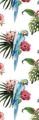 Store intérieur Perroquet sur des fleurs