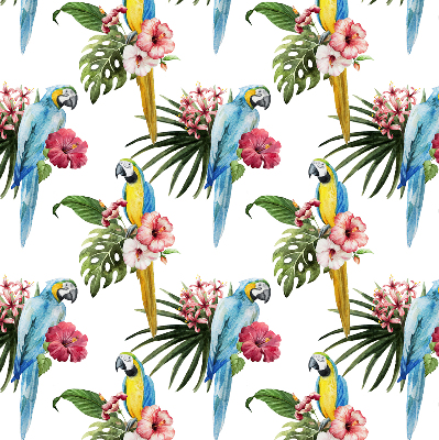 Store intérieur Perroquet sur des fleurs