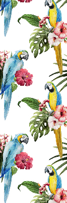 Store intérieur Perroquet sur des fleurs