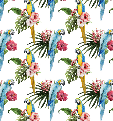 Store intérieur Perroquet sur des fleurs