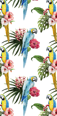 Store intérieur Perroquet sur des fleurs