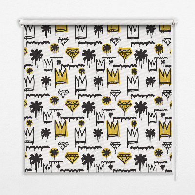 Store enrouleur Fleurs dessinées