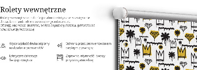 Store enrouleur Fleurs dessinées