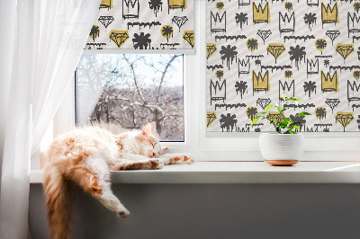 Store enrouleur Fleurs dessinées