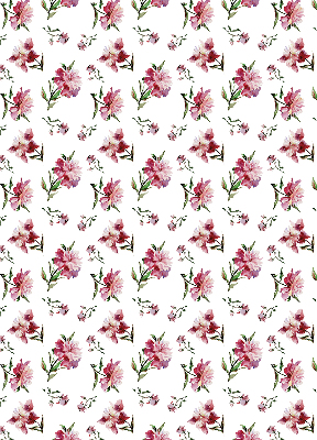 Store enrouleur Fleur rose