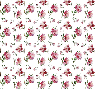 Store enrouleur Fleur rose