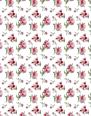 Store enrouleur Fleur rose