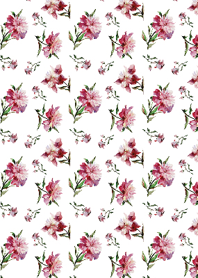 Store enrouleur Fleur rose