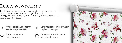 Store enrouleur Fleur rose