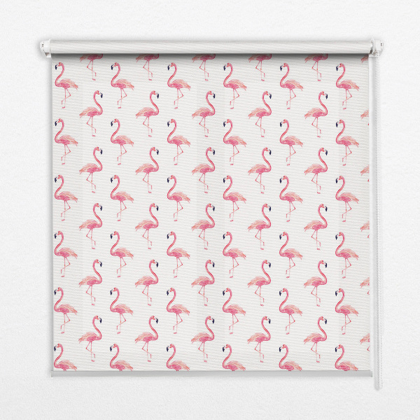 Store enrouleur Flamants roses