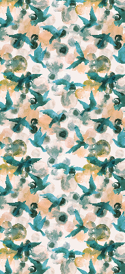 Store enrouleur Oiseaux et taches colorées