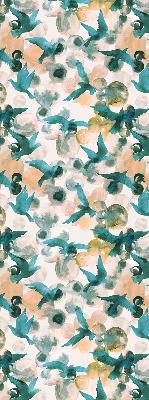 Store enrouleur Oiseaux et taches colorées