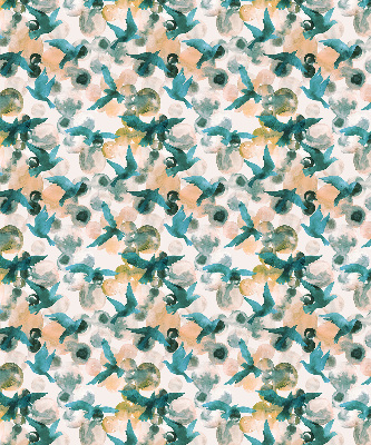 Store enrouleur Oiseaux et taches colorées