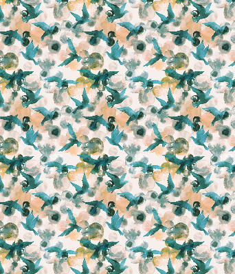 Store enrouleur Oiseaux et taches colorées