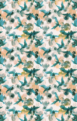 Store enrouleur Oiseaux et taches colorées