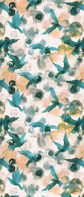 Store enrouleur Oiseaux et taches colorées