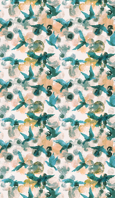 Store enrouleur Oiseaux et taches colorées