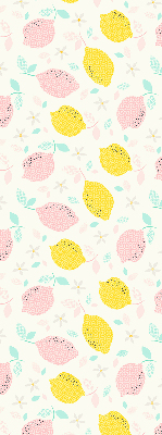 Store enrouleur Citrons roses et jaunes