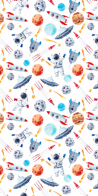 Store enrouleur Fusées, cosmonautes, planètes et ovni