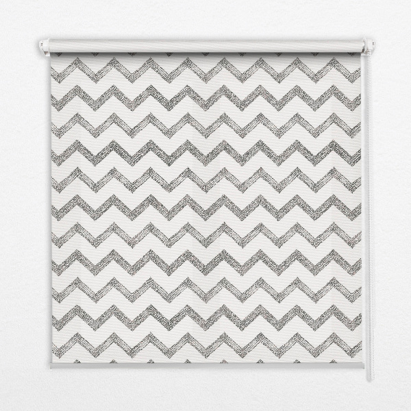 Store intérieur Zigzags horizontaux gris