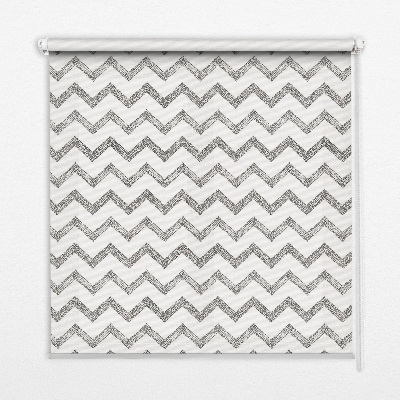 Store intérieur Zigzags horizontaux gris