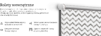 Store intérieur Zigzags horizontaux gris