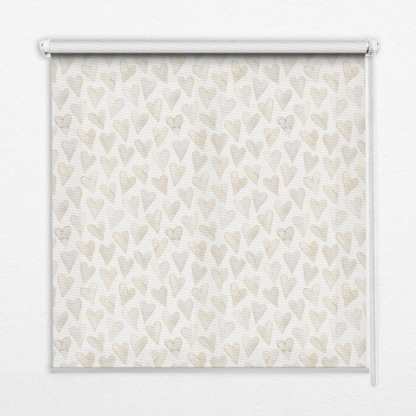 Store intérieur Coeurs beiges