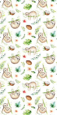 Store intérieur Les paresseux et les plantes