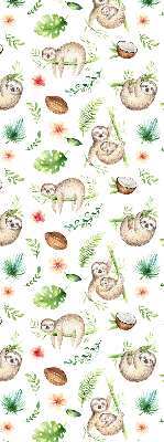 Store intérieur Les paresseux et les plantes