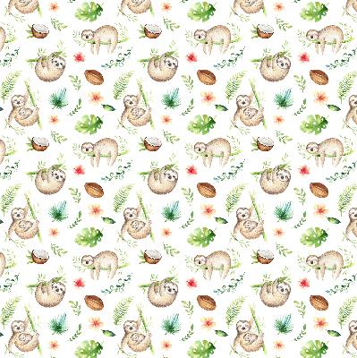 Store intérieur Les paresseux et les plantes