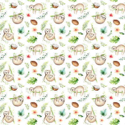 Store intérieur Les paresseux et les plantes