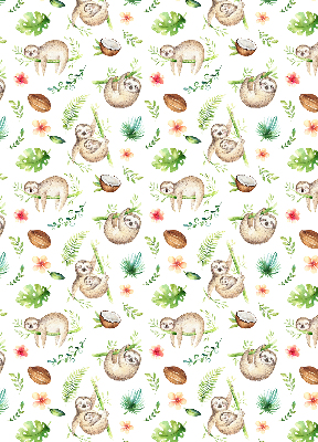 Store intérieur Les paresseux et les plantes