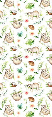 Store intérieur Les paresseux et les plantes