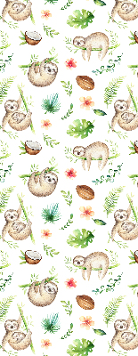 Store intérieur Les paresseux et les plantes