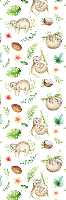 Store intérieur Les paresseux et les plantes