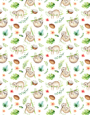 Store intérieur Les paresseux et les plantes