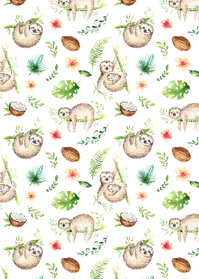 Store intérieur Les paresseux et les plantes